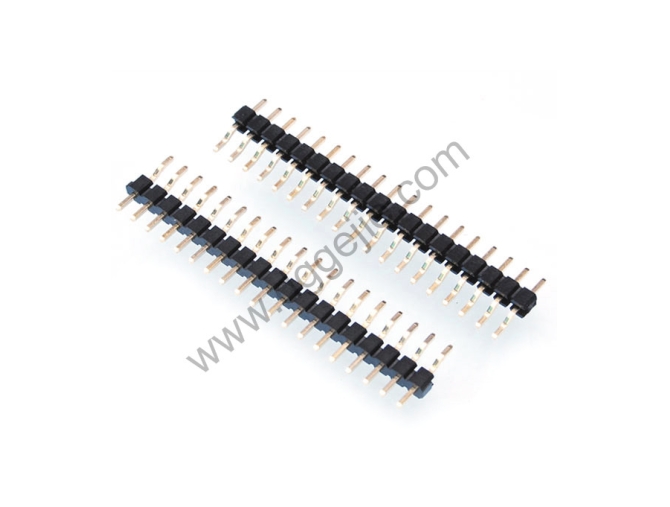 2.0mm单排排针 卧贴