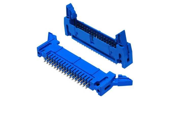 2.54勾勾牛角 短耳 直针 蓝色